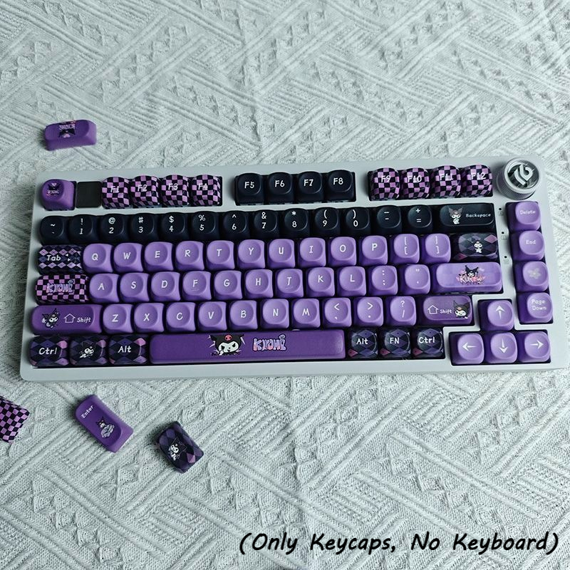 Gaming Accessories For Kids - Cartoon Kuromi Theme MOA Height Keycaps