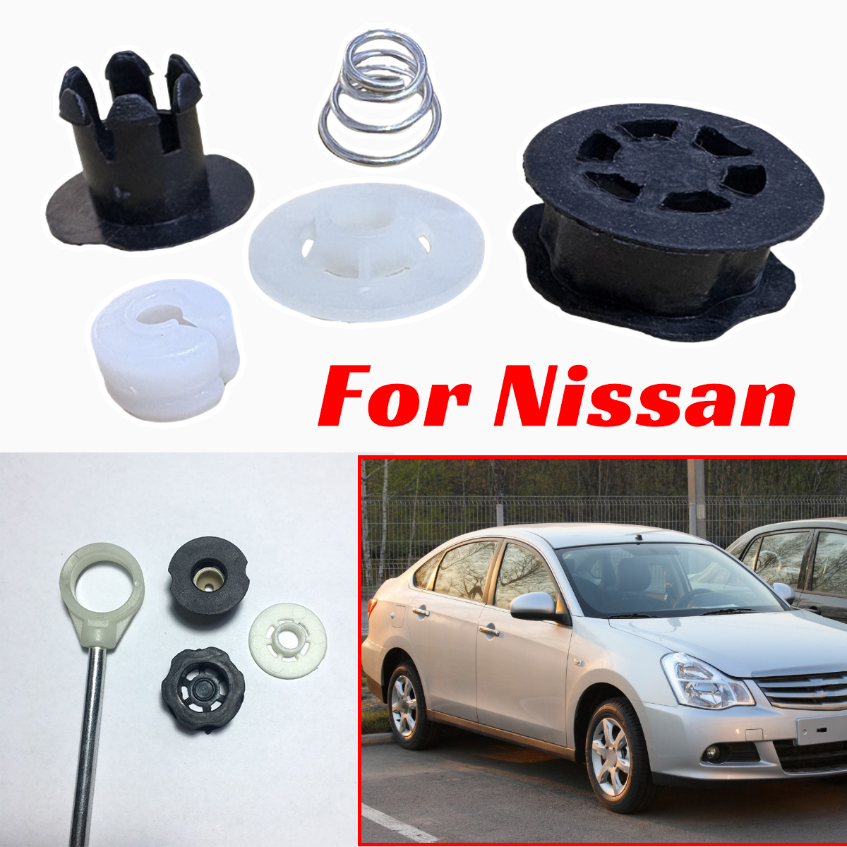 Sleeved Cable Kit - For Nissan Almera Latio Sunny Versa