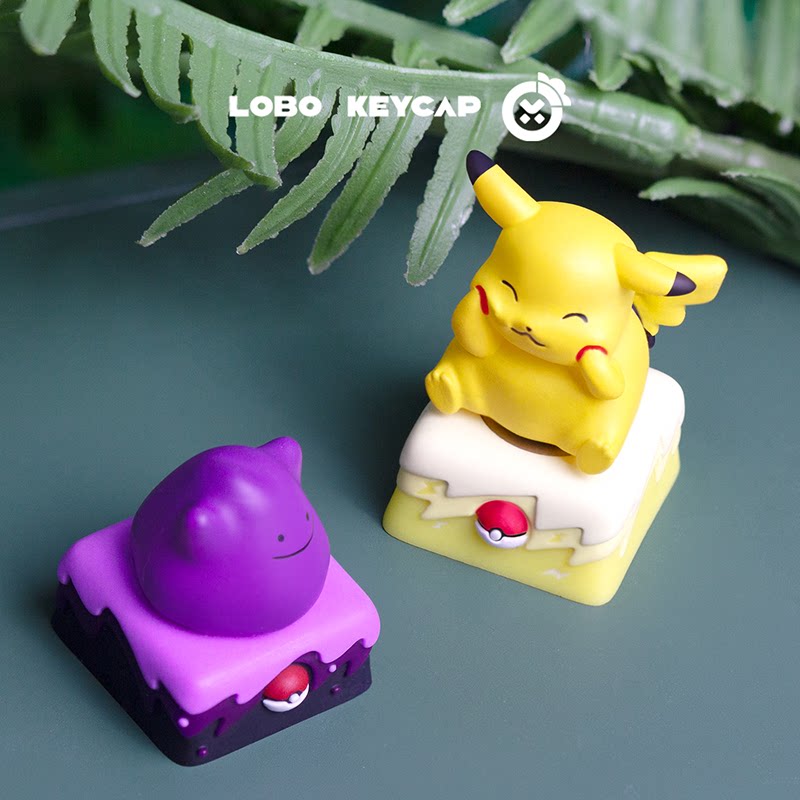 Gaming Accessories Toys - Pokemon Psyduck Rotatable Keycap Cute Anime
