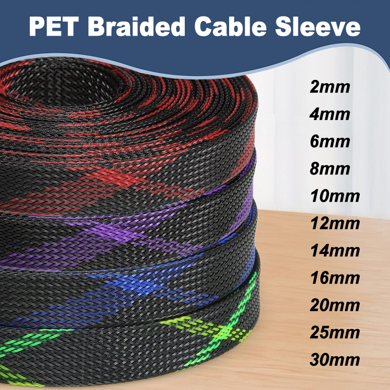Cable Sleeve Braided - 5m PET Braided Cable Sleeve 2