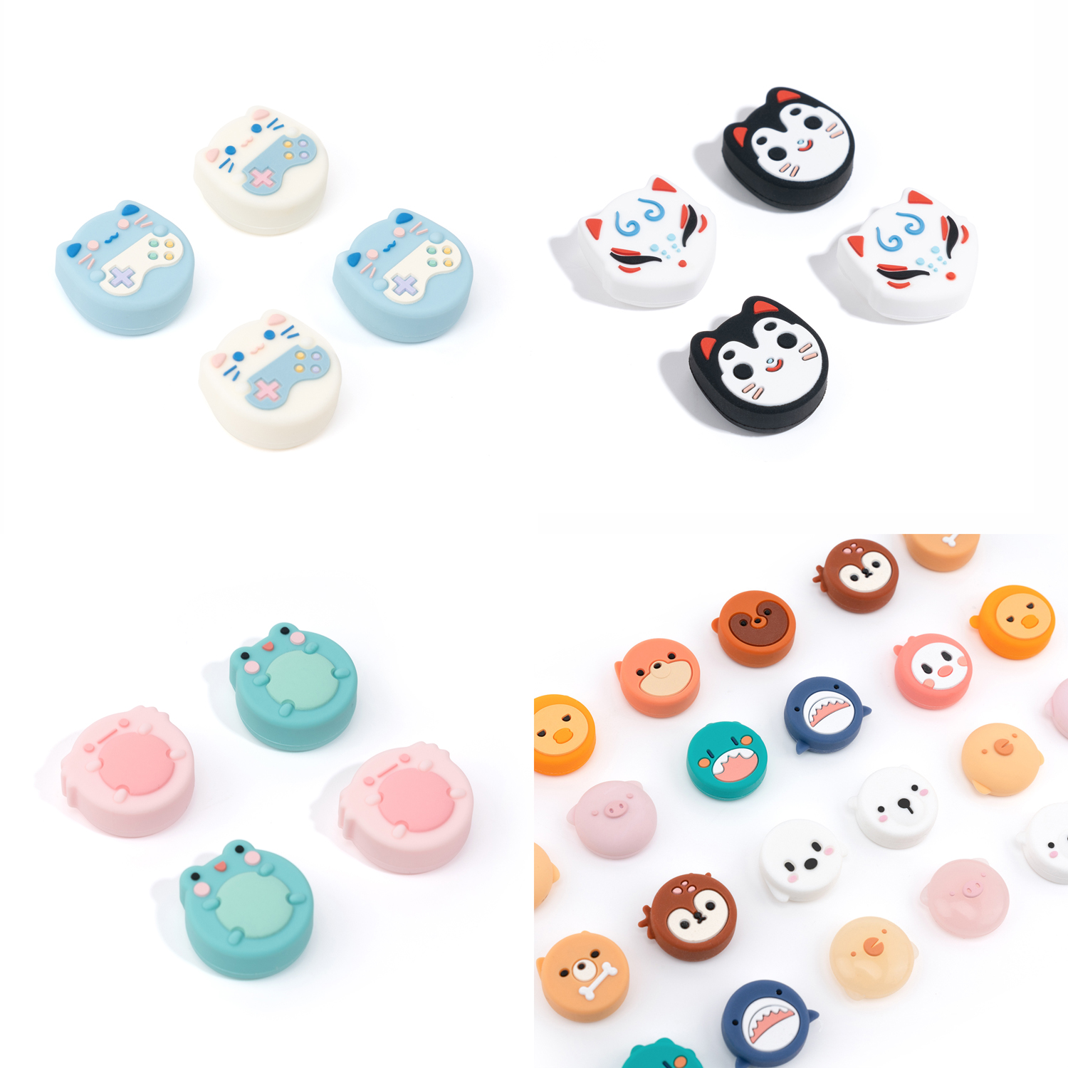 Gaming Accessories Monitor - Frog Fox Cat Thumb Stick Grip