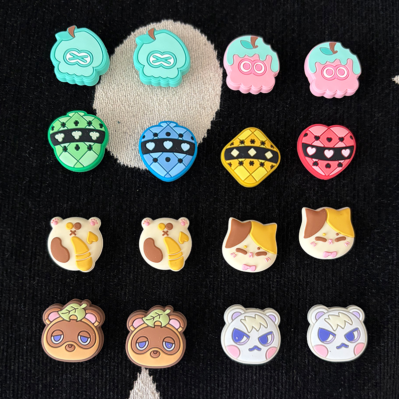 Gaming Accessories Monitor - 4pcs Cartoon Anime Silicone Thumb Stick