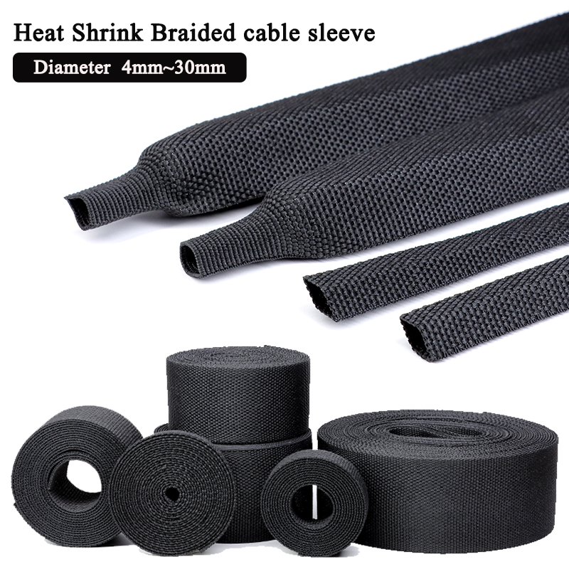 Cable Sleeve Braided - Heat Shrink Braided Cable Sleeve 4~30mm