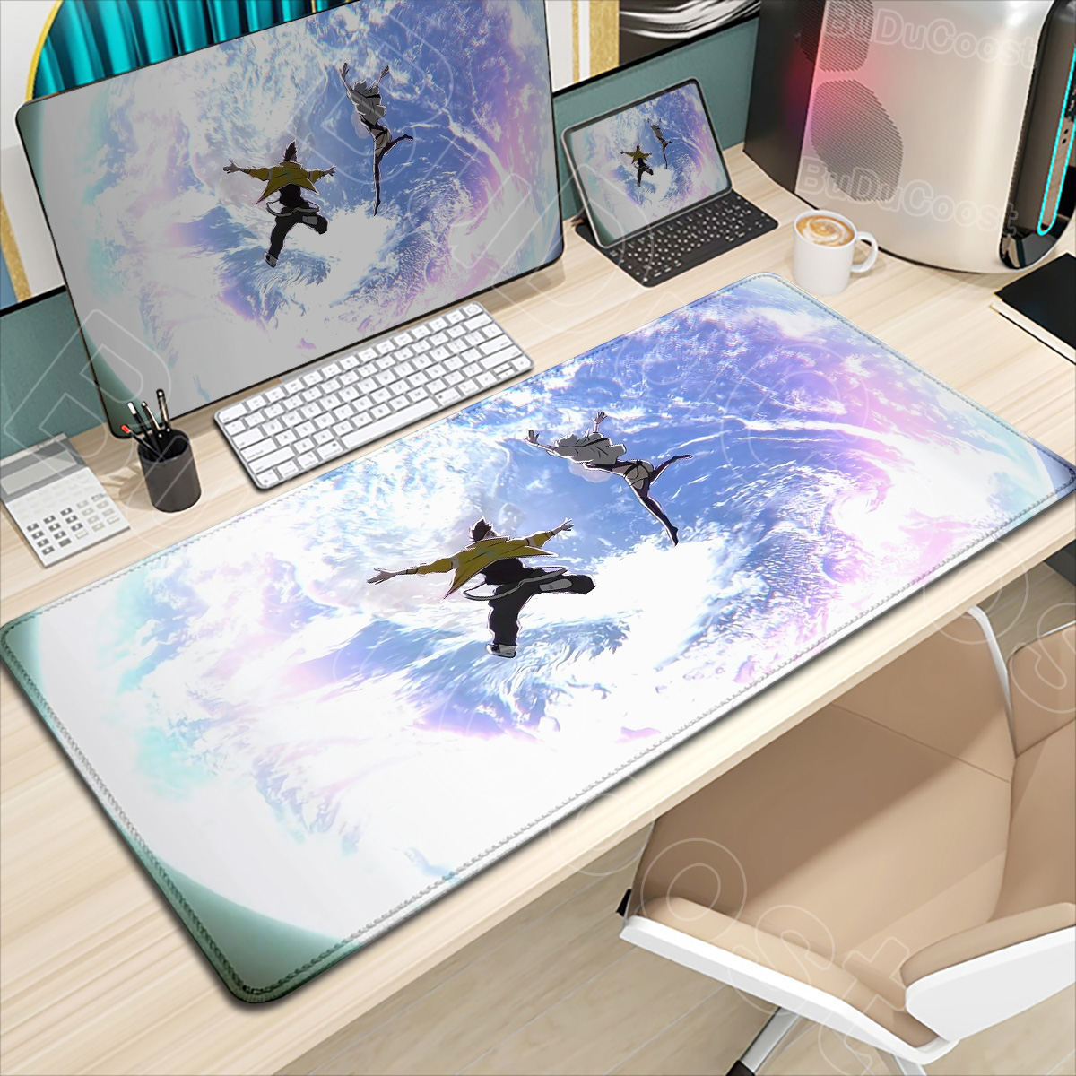 Desk Corner Mat - HD Printing New Wallpaper C_cyberpunk E_edgerunners