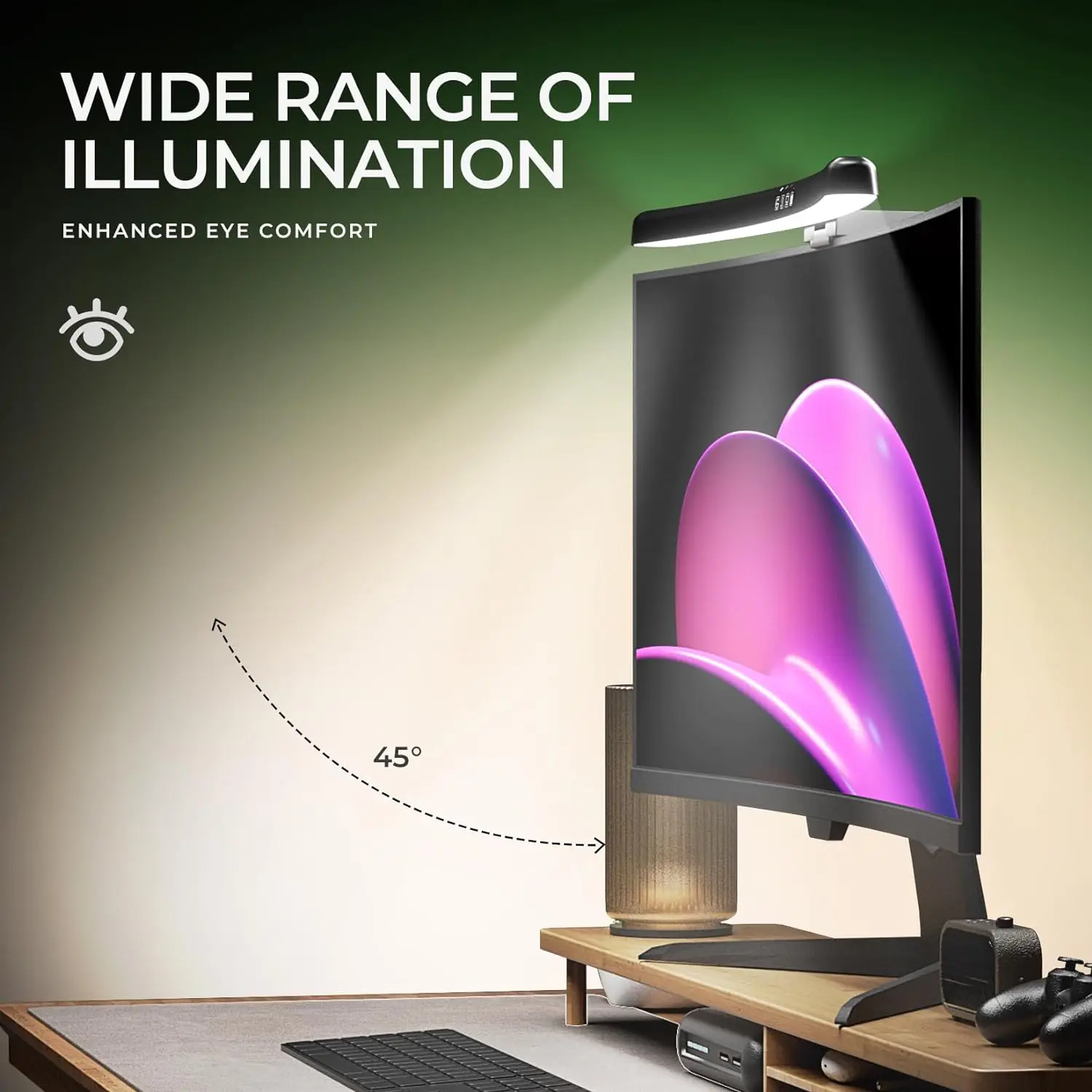 Monitor Light Bar Curved with  - Gaming Accessories For Bedroom reseña y precio