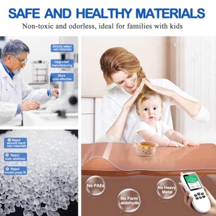 35X50 Inch Clear Plastic Dinin - Desk Corner Mat reseña y precio