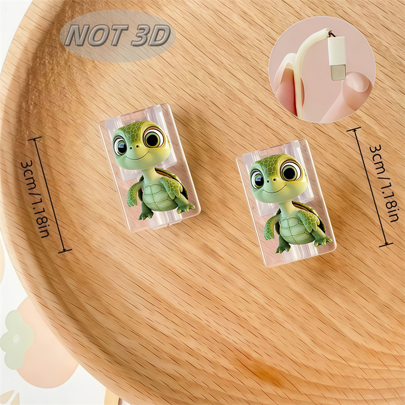 2D Flat 2pcs Cute Cartoon Turt - Sleeved Cable Kit reseña y precio