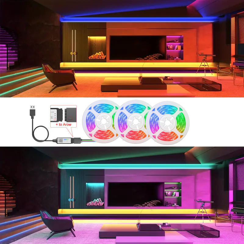 5V USB RGB Led Strip Lights Bl - Gaming Accessories For Bedroom reseña y precio
