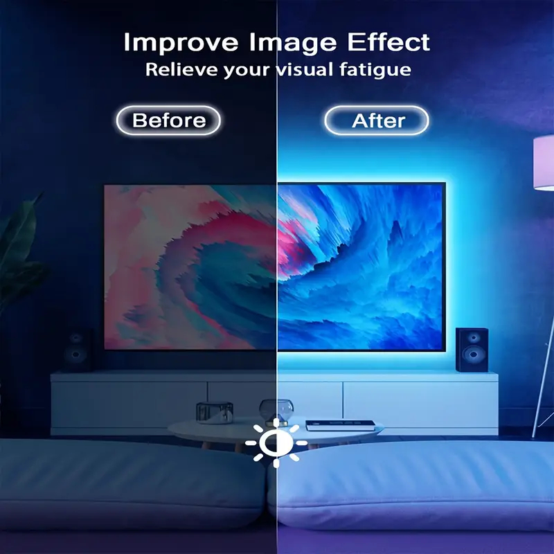 5V USB RGB Led Strip Lights Bl - Gaming Accessories For Bedroom reseña y precio