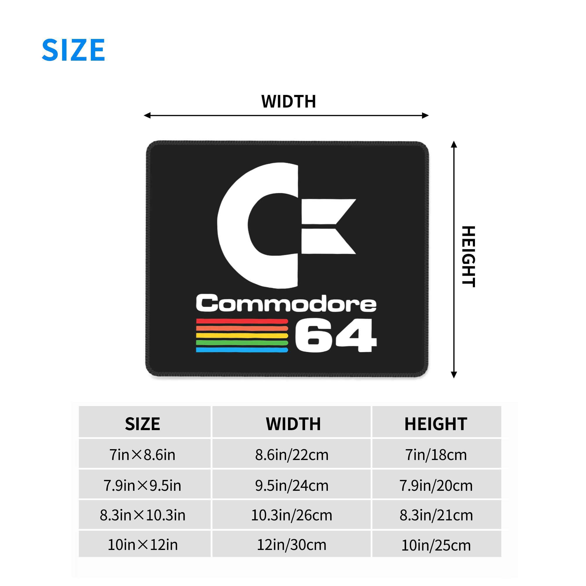 Commodore C64 Logo Mouse Pad C - Gaming Accessories Logo reseña y precio