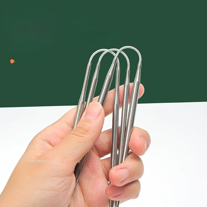 3ps/bag Circular Knit Needles  - Sleeved Cable Kit reseña y precio