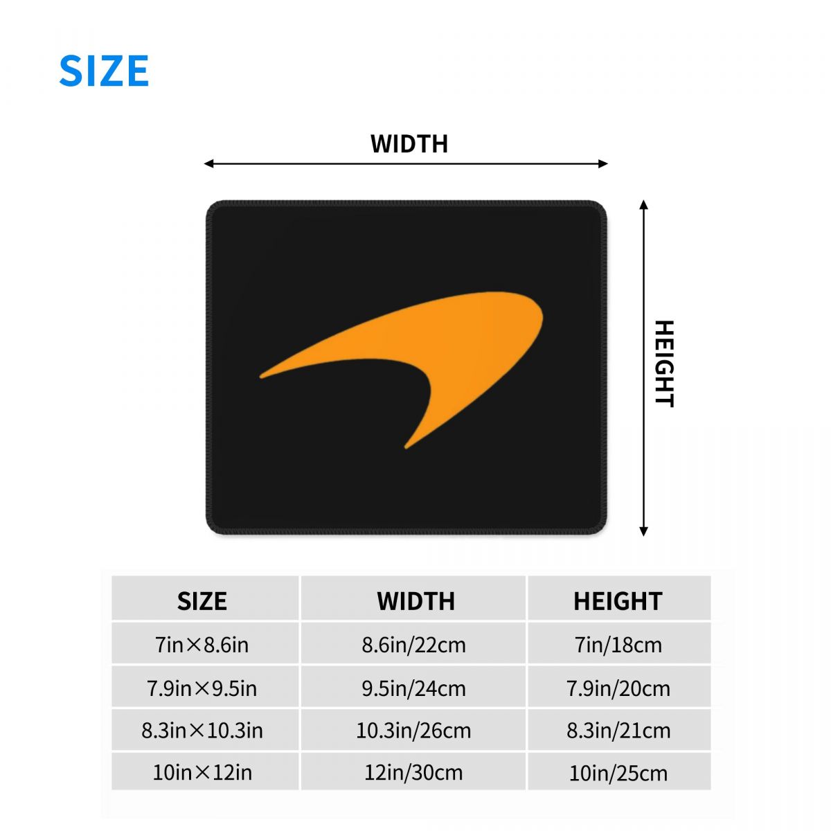 Multi-size Mouse Pad M-McLaren - Gaming Accessories Logo reseña y precio