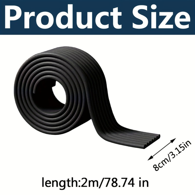 Black Thickened Anti-Collision - Desk Corner Mat reseña y precio