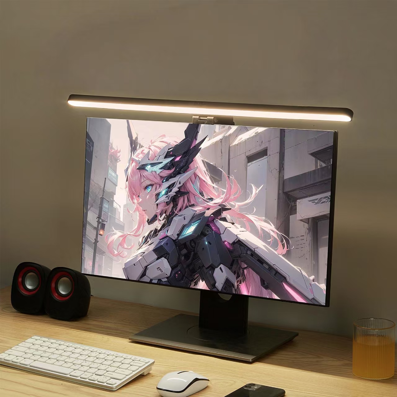 LED Monitor Light Hanging Desk - Gaming Accessories For Bedroom reseña y precio