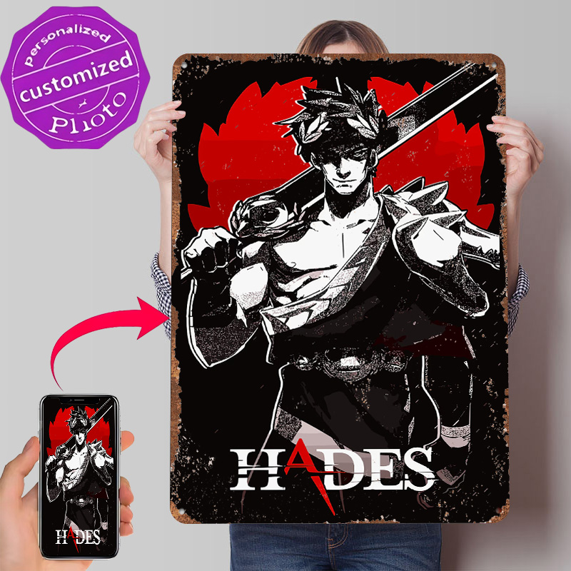 Hades Game Metal Poster Custom - Gaming Accessories Men reseña y precio