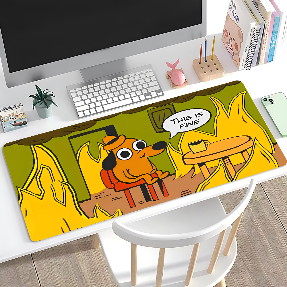 This Is Fine Dog Dachshund Mou - Gaming Accessories Women reseña y precio