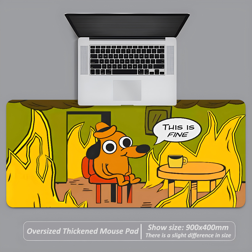 This Is Fine Dog Dachshund Mou - Gaming Accessories Women reseña y precio