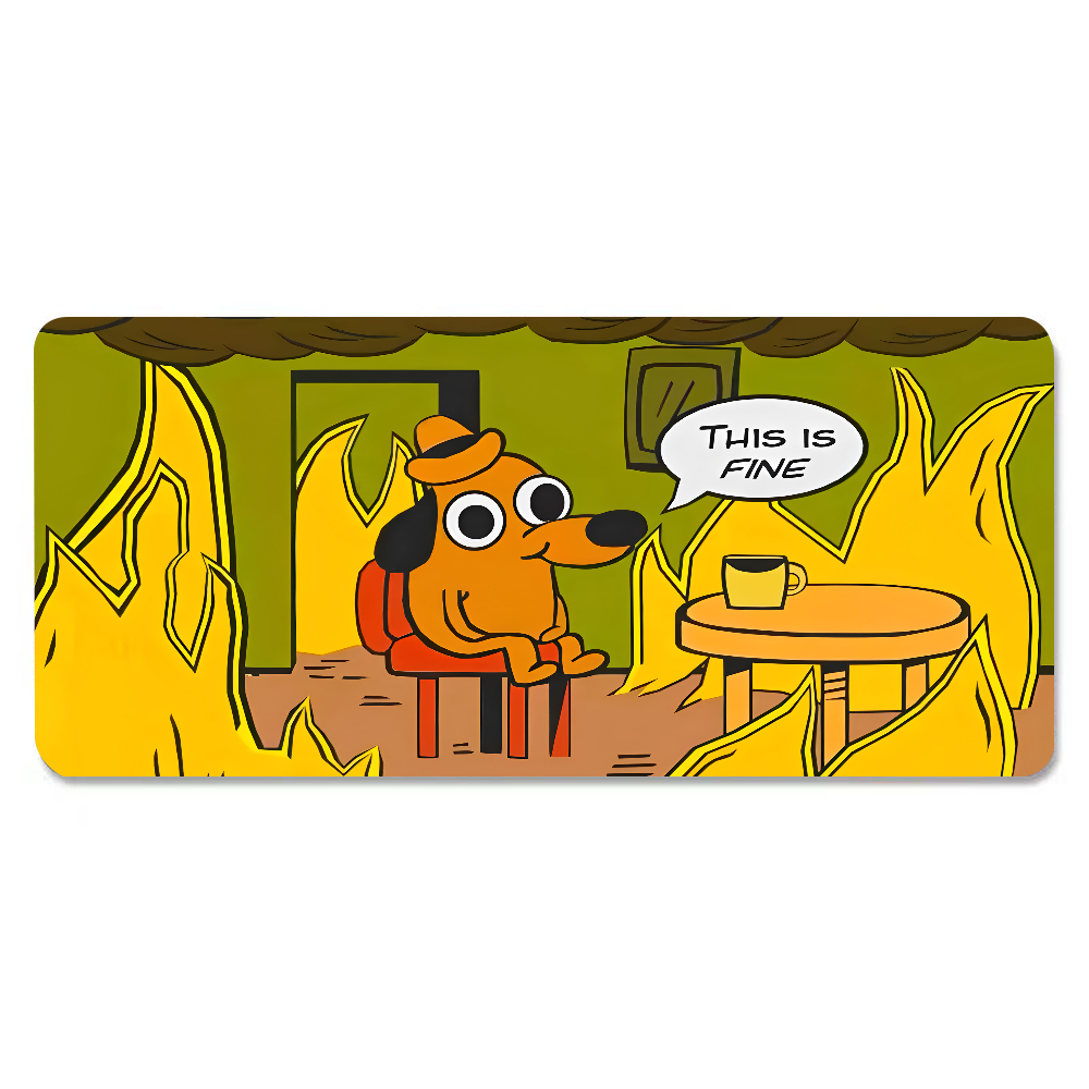 This Is Fine Dog Dachshund Mou - Gaming Accessories Women reseña y precio