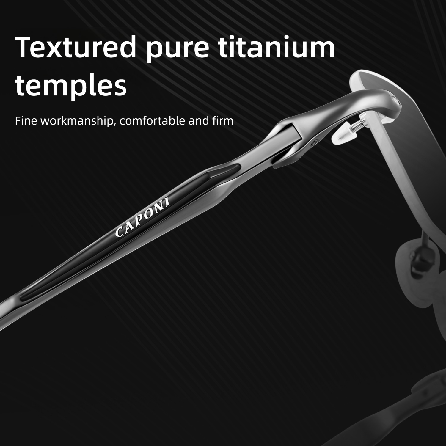 CAPONI Glasses Frame Men Rimle - Gaming Accessories Men reseña y precio