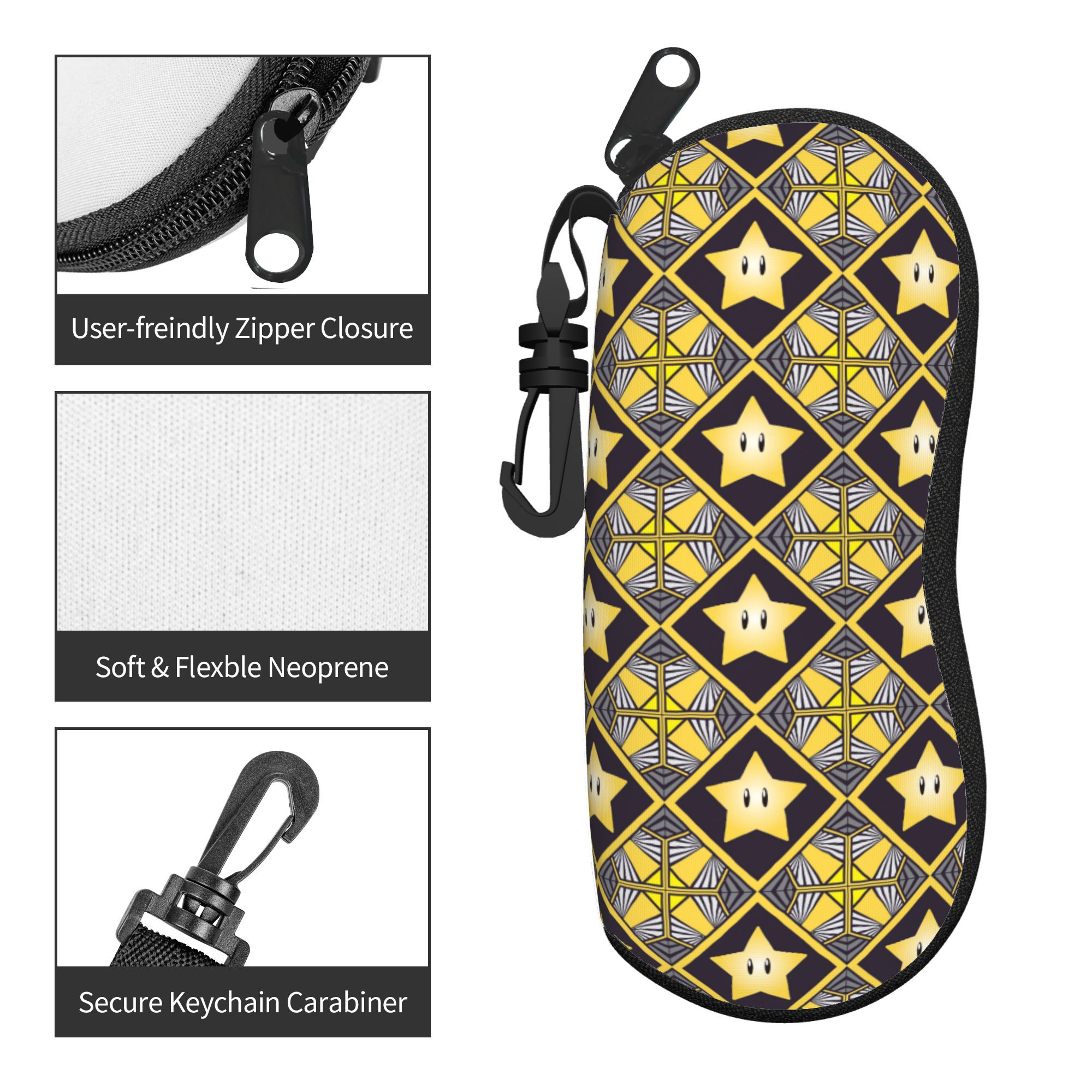 Power Star Glasses Case Men Wo - Gaming Accessories Men reseña y precio