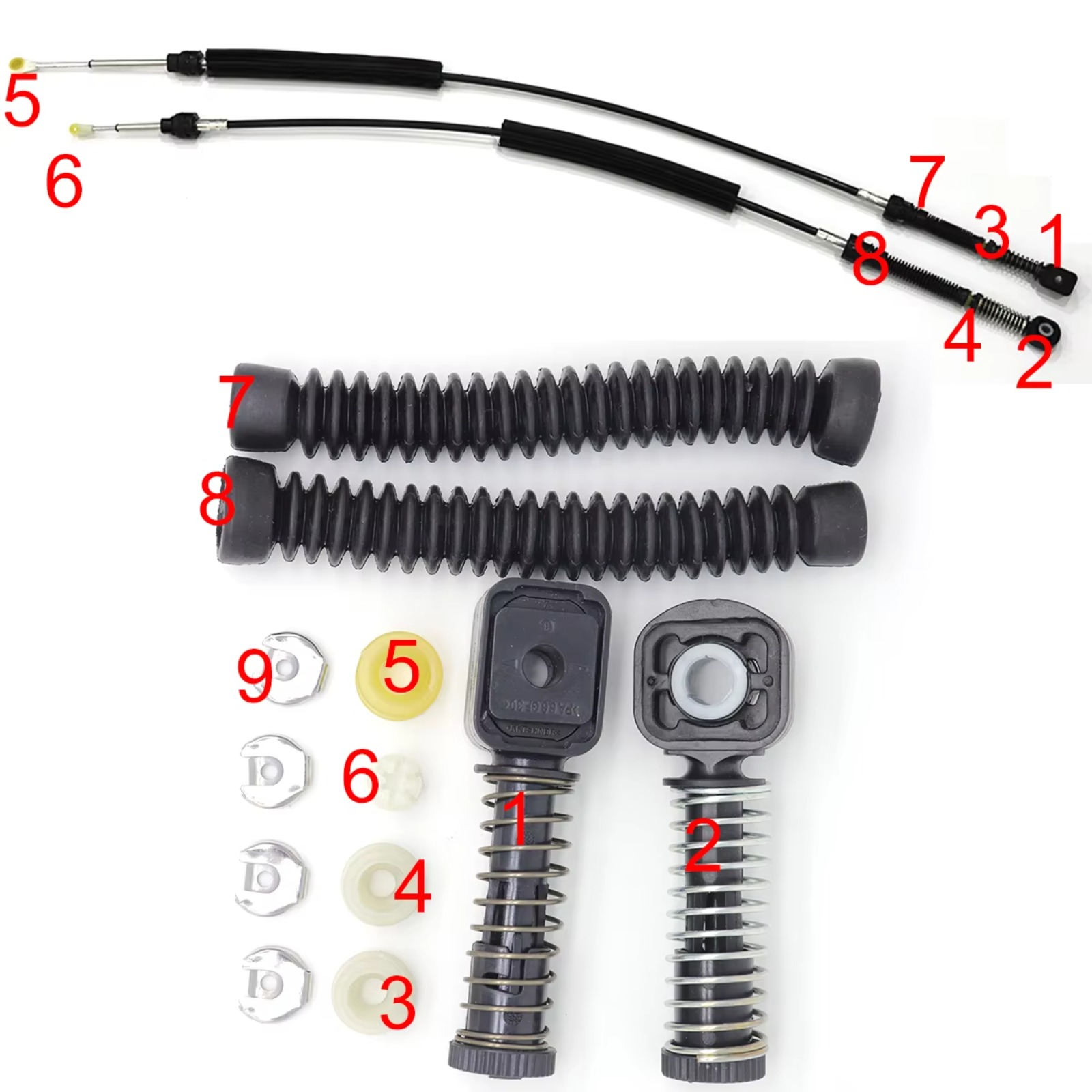 Manual Gear Shift Selector Lev - Sleeved Cable Kit reseña y precio