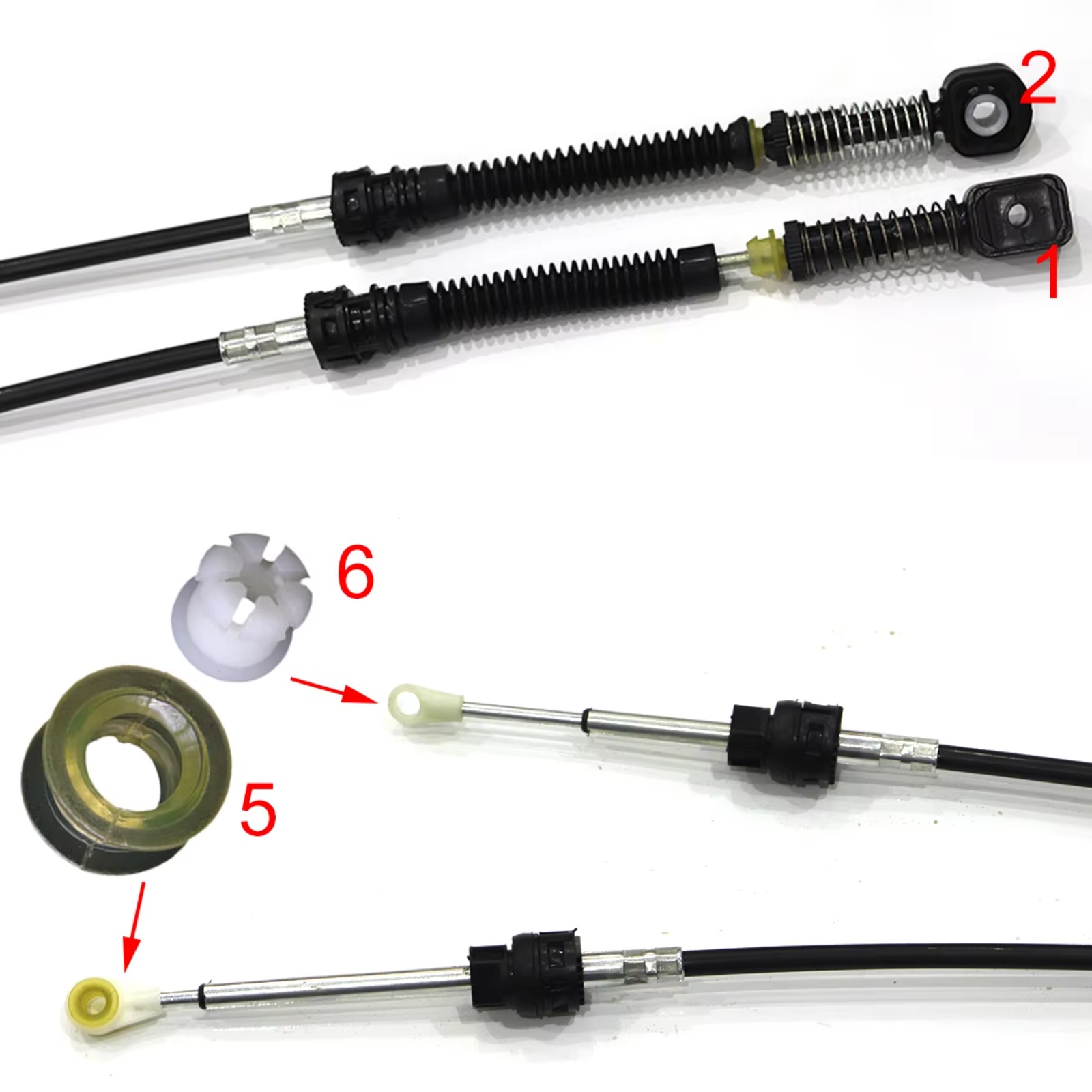 Manual Gear Shift Selector Lev - Sleeved Cable Kit reseña y precio