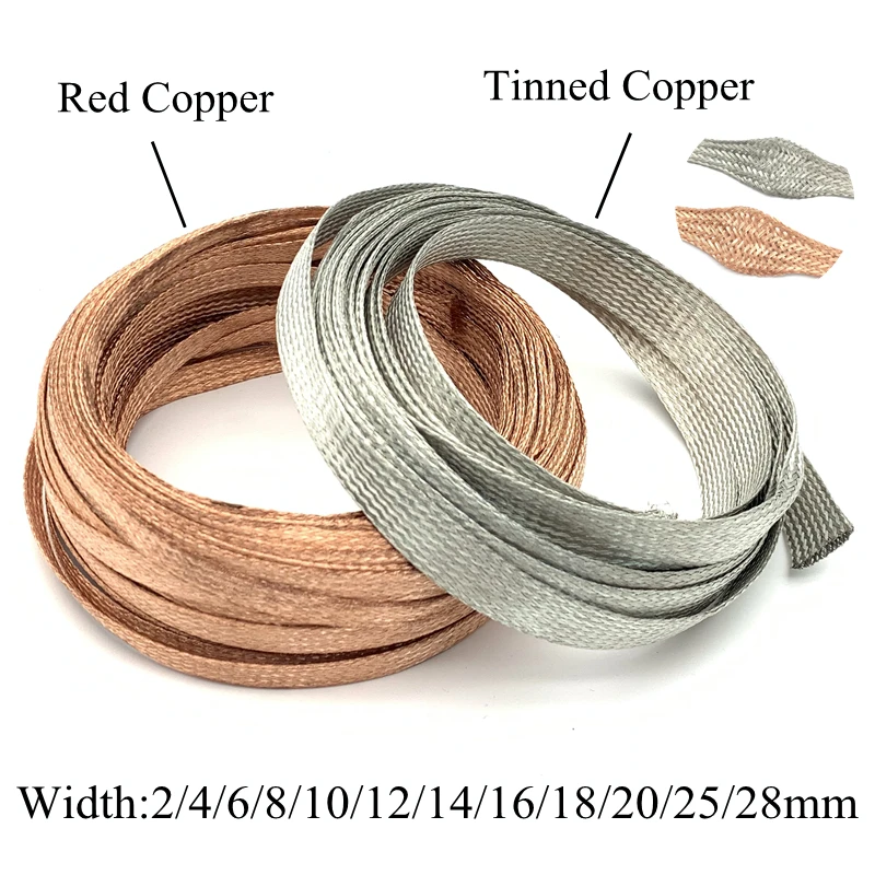 Tinned Plating Copper Braided  - Cable Sleeve Braided reseña y precio