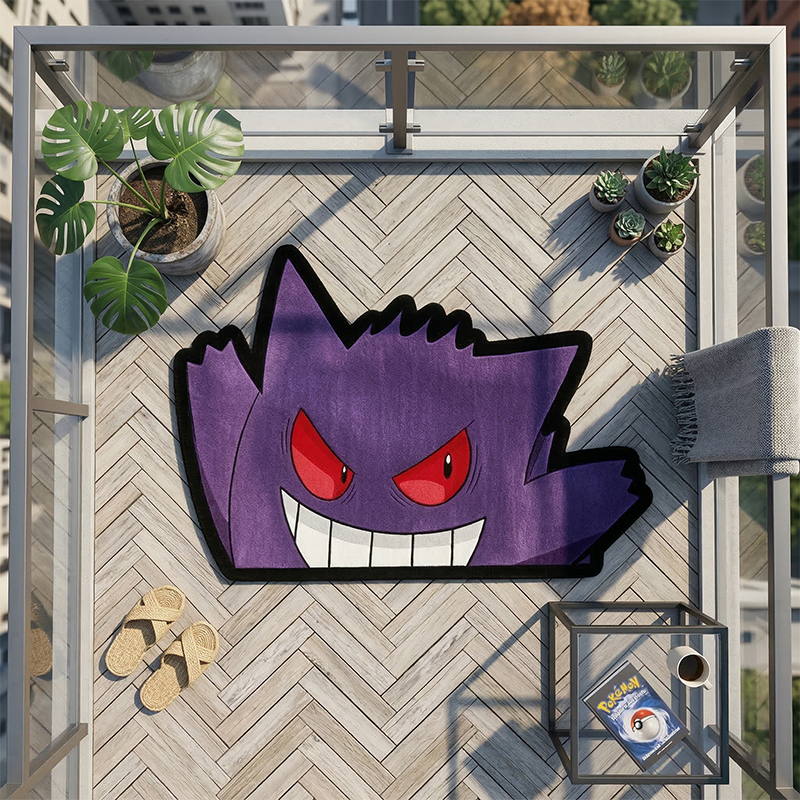 Pokemon Gengar Rug Cute Purple - Gaming Accessories For Bedroom reseña y precio