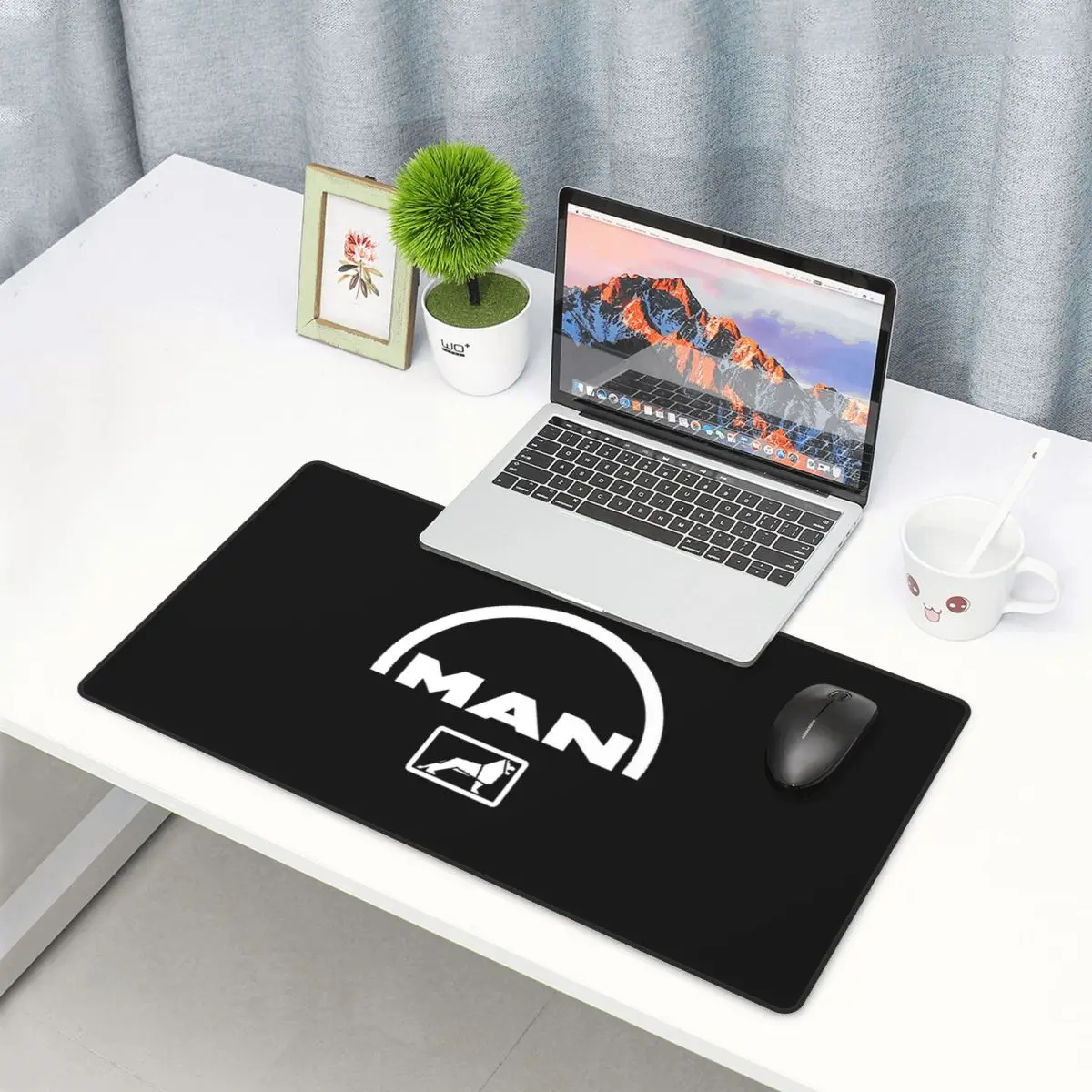 Large Mouse Pad Man Truck Bus  - Gaming Accessories Logo reseña y precio
