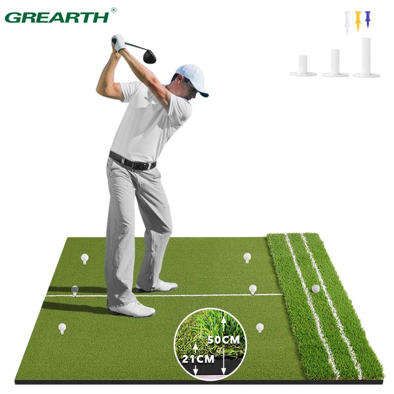 Premium Dual-Turf Golf Mat: Up - Desk Corner Mat reseña y precio