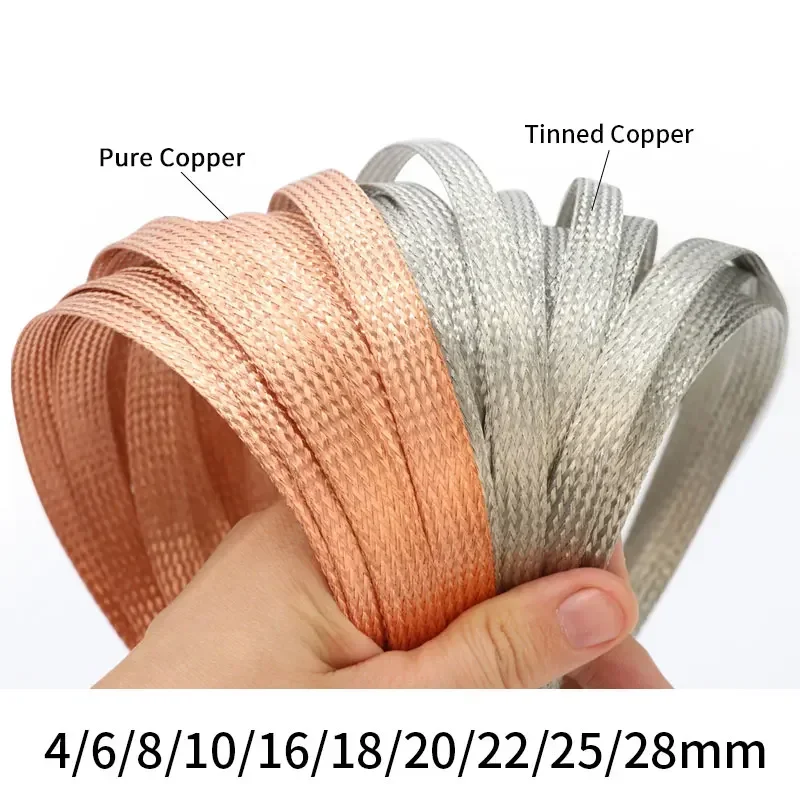2M/5M Tinned Plating Copper Br - Cable Sleeve Braided reseña y precio