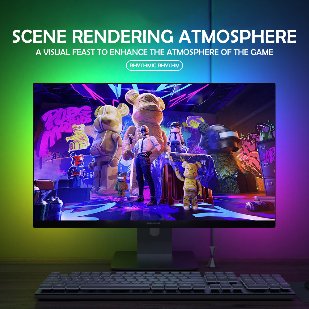 RGB Gaming Lights Strip Monito - Gaming Accessories For Bedroom reseña y precio