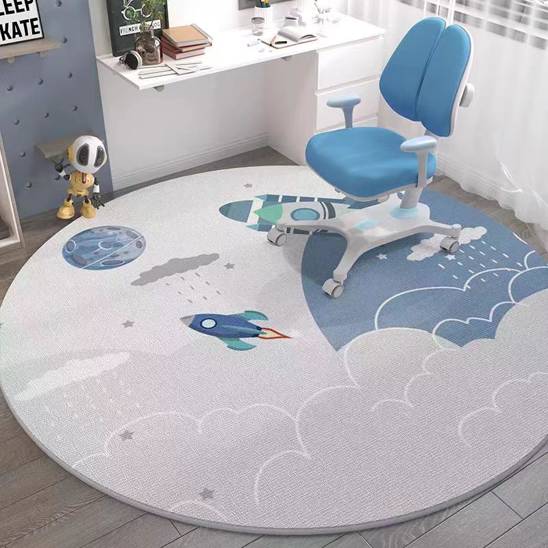 Round Carpet for Kids' Room –  - Desk Corner Mat reseña y precio