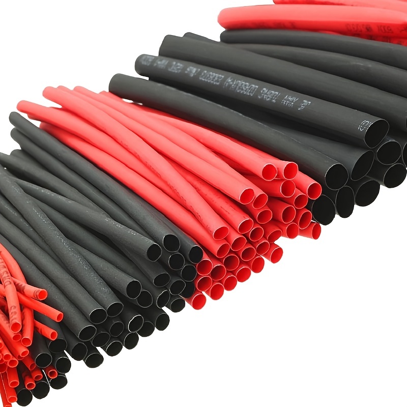 127pcs Black Red Heat Shrink T - Sleeved Cable Kit reseña y precio