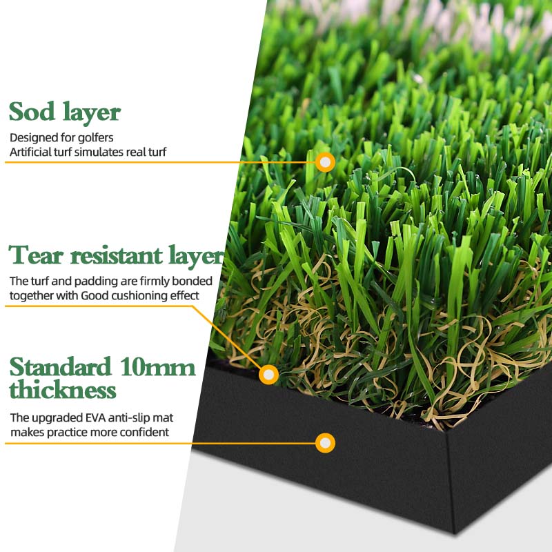 Premium Dual-Turf Golf Mat: Up - Desk Corner Mat reseña y precio