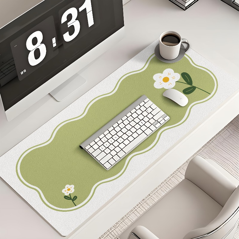 JLT Large Faux Leather Desk Pa - Desk Corner Mat reseña y precio