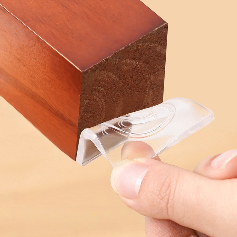 New 4pcsTransparent Silicone A - Desk Corner Mat reseña y precio