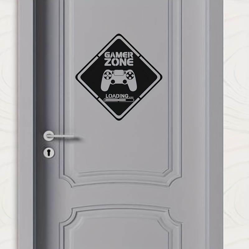 1pc Gamer Zone Door Decal Wall - Gaming Accessories For Bedroom reseña y precio