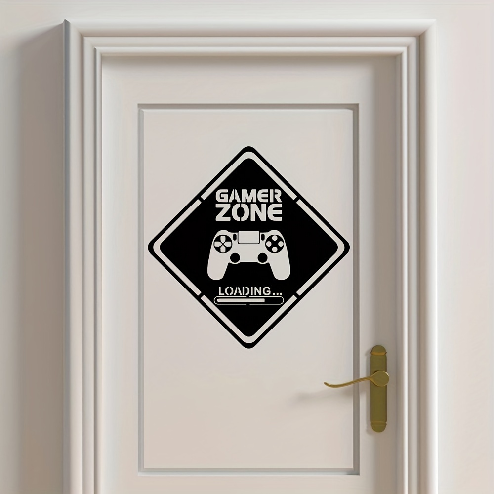 1pc Gamer Zone Door Decal Wall - Gaming Accessories For Bedroom reseña y precio