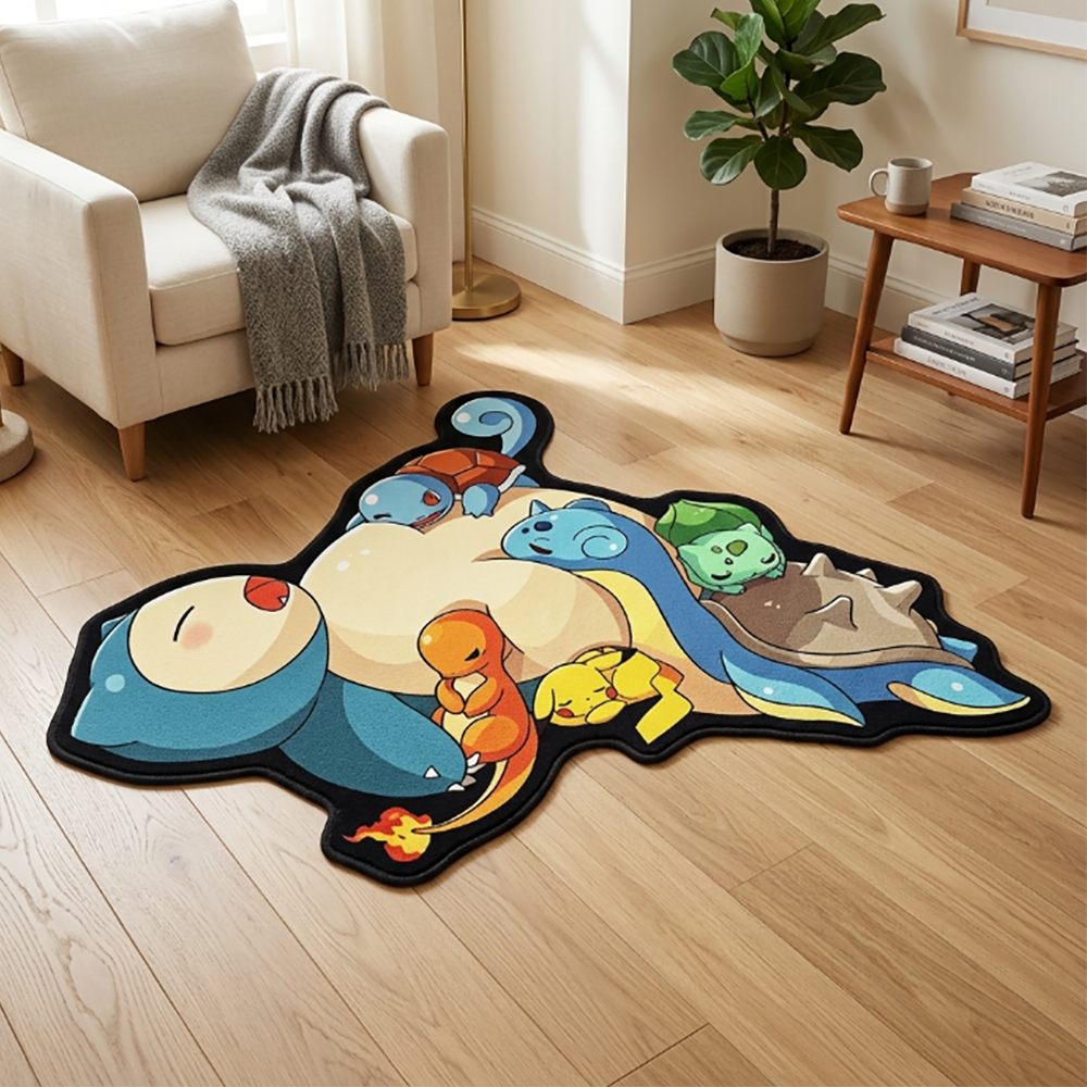 Cute Pokemon Floor Mat Snorlax - Gaming Accessories For Bedroom reseña y precio