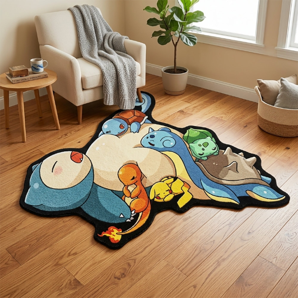 Cute Pokemon Floor Mat Snorlax - Gaming Accessories For Bedroom reseña y precio