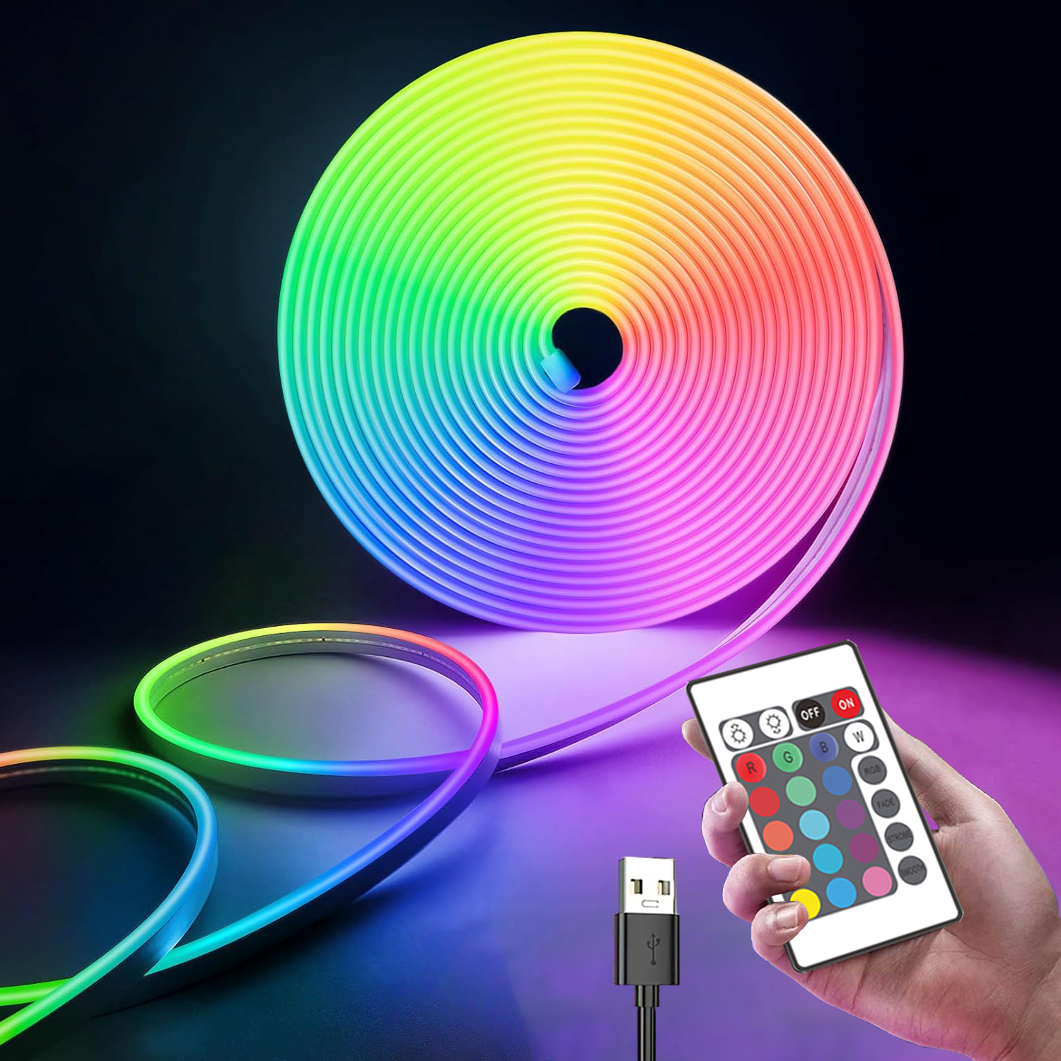 RGB Led Strip Lights USB 5V Wa - Gaming Accessories For Bedroom reseña y precio