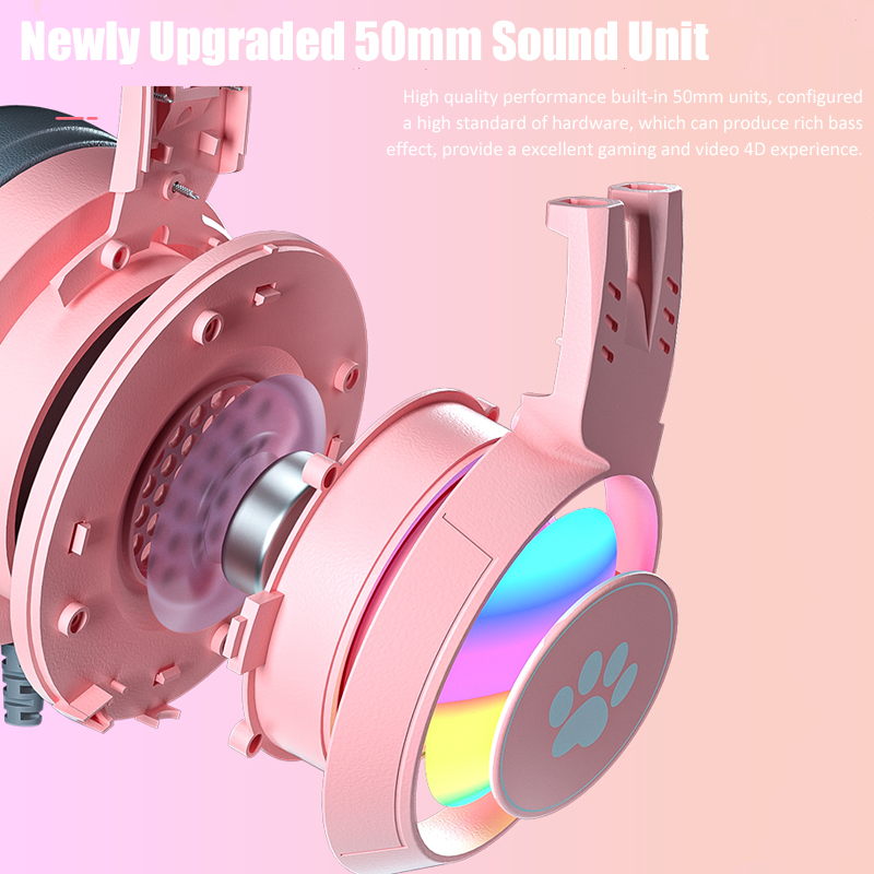 Cute Cat Ear Gaming Headphones - Gaming Accessories For Kids reseña y precio