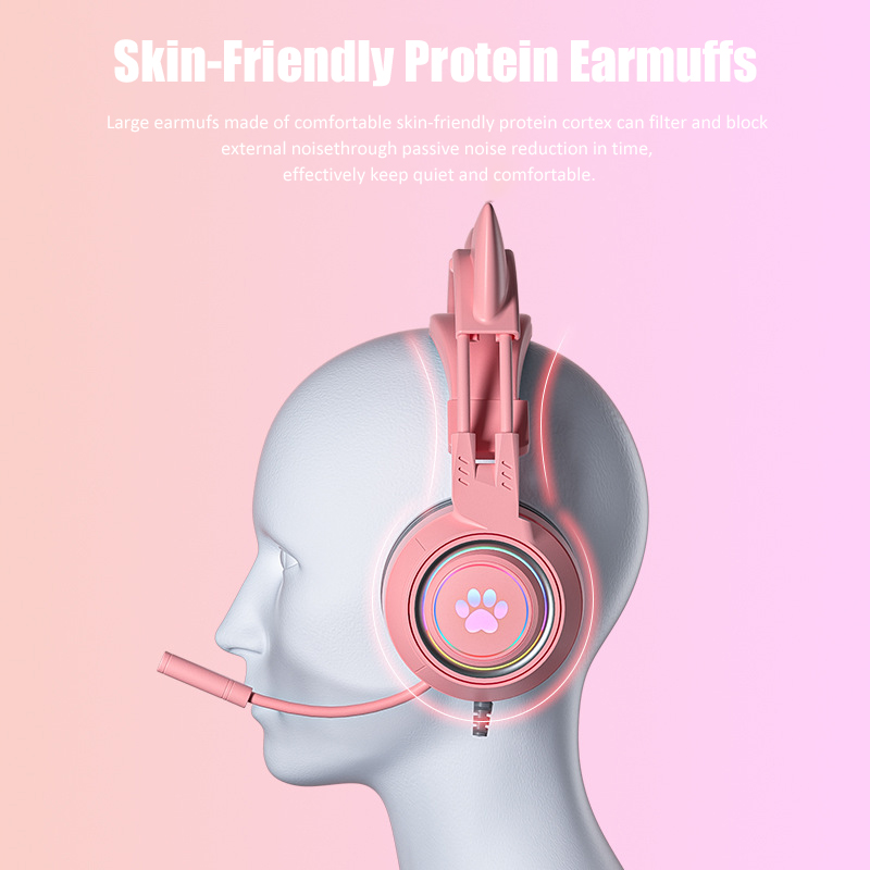 Cute Cat Ear Gaming Headphones - Gaming Accessories For Kids reseña y precio