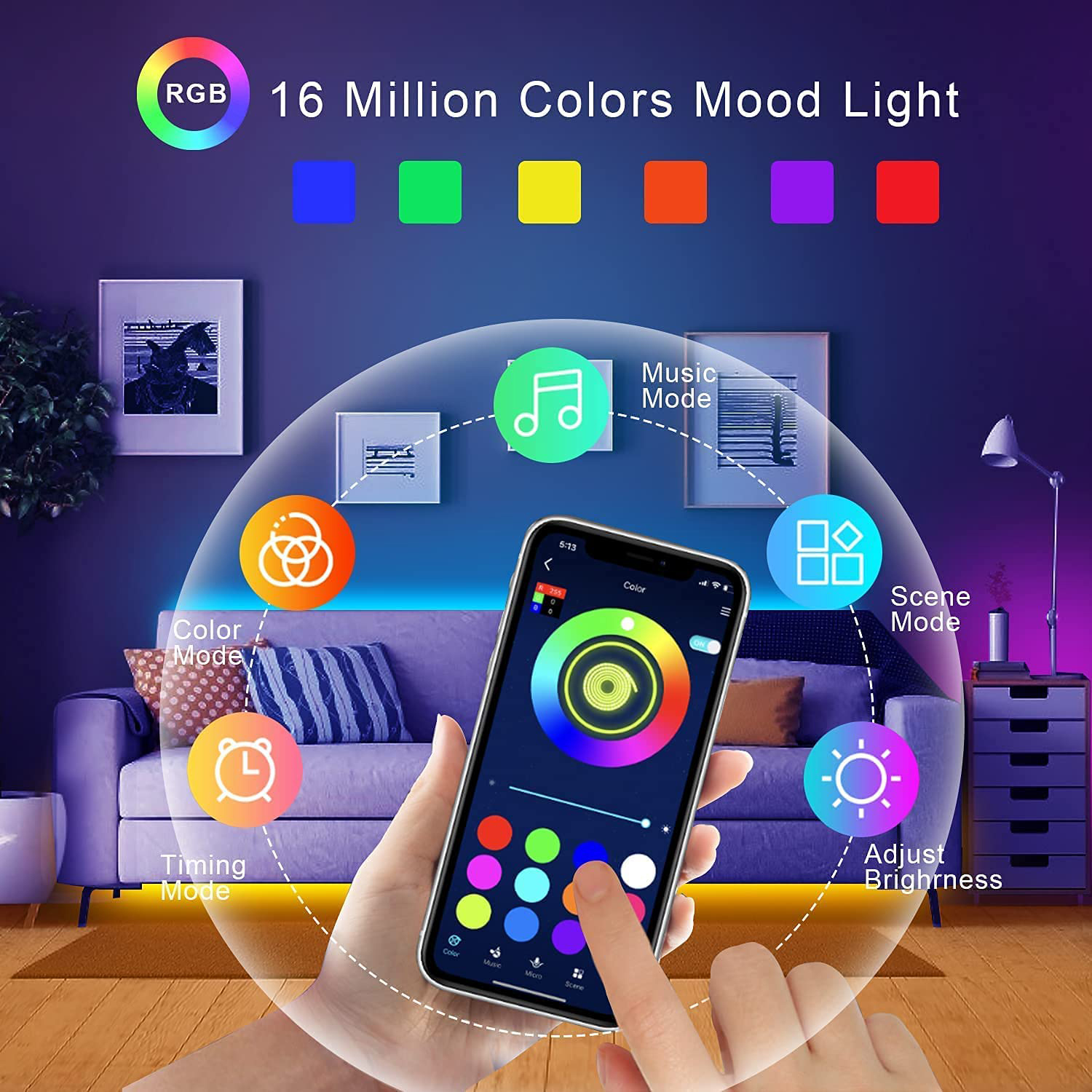 5V USB Led Strip Lights 5m 10m - Gaming Accessories For Bedroom reseña y precio