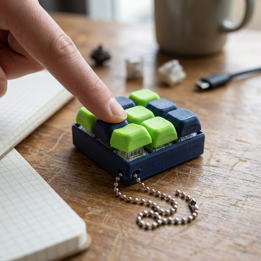 ABS Mechanical Button Keychain - Gaming Accessories Toys reseña y precio