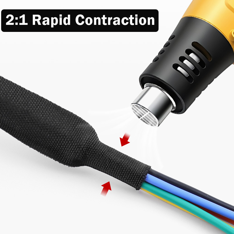 Heat Shrink Braided Cable Slee - Cable Sleeve Braided reseña y precio