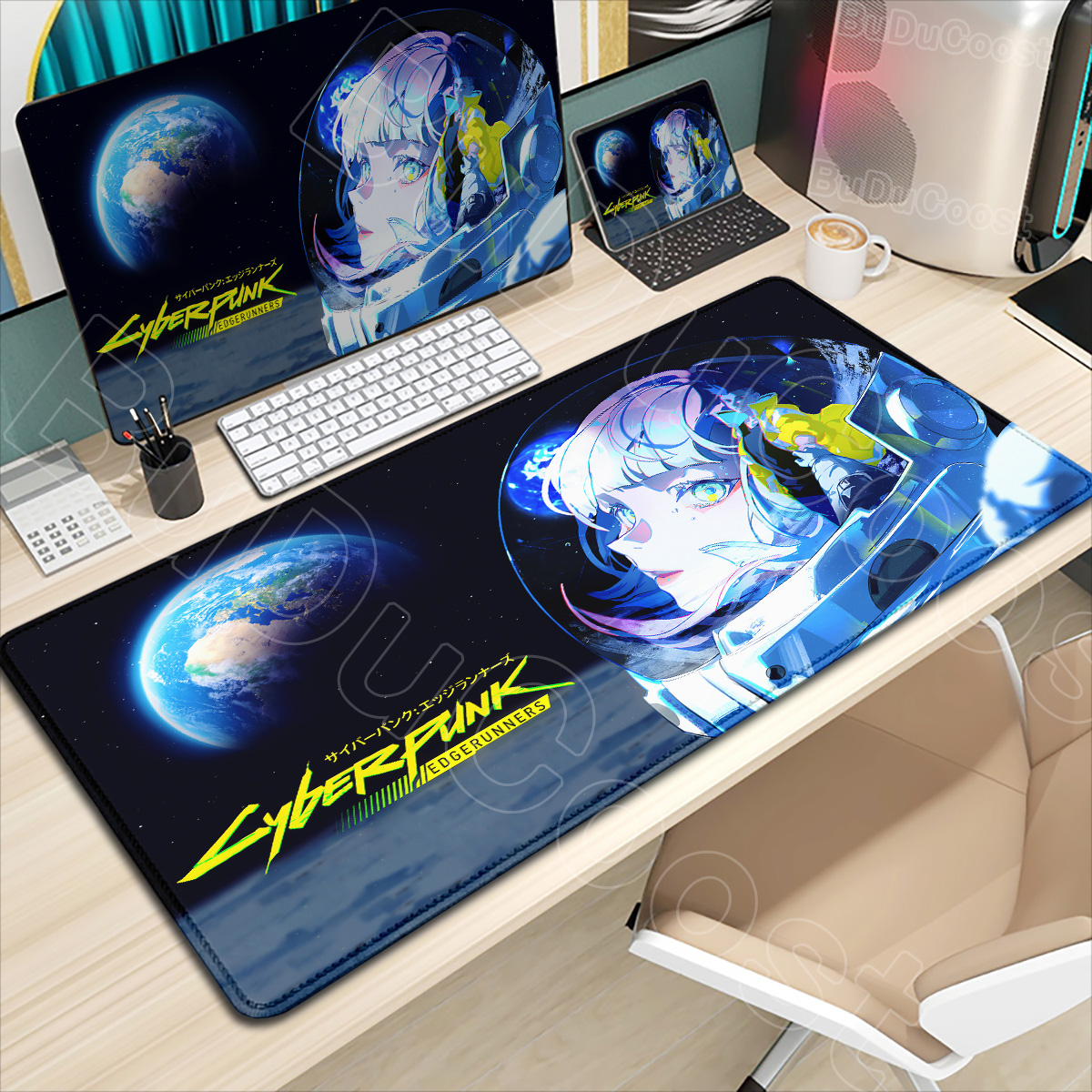 HD Printing New Wallpaper C_cy - Desk Corner Mat reseña y precio