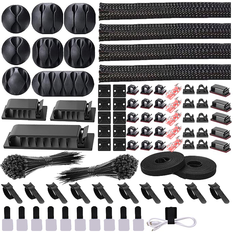 282/352/367 Pcs Cable Organize - Sleeved Cable Kit reseña y precio