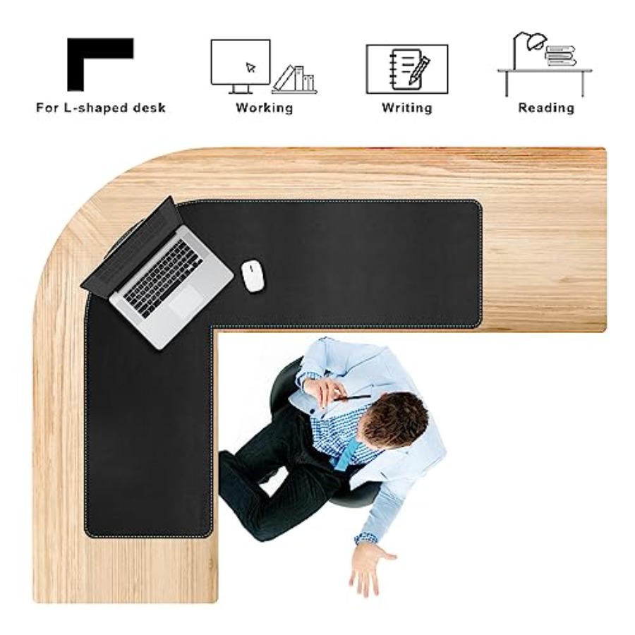 Reversible L Shaped Desk Mat ‎ - Desk Corner Mat reseña y precio